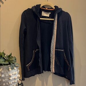 Anthropologie Saturday Sunday Navy Cardigan with Hood, Women’s Size XS
